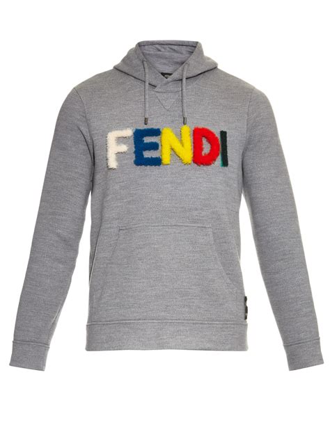 man fendi sweater|Fendi men's gray pullover hoodie.